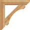 Ekena Millwork Legacy Slat Rough Sawn Bracket w/ Offset Brace, Western Red Cedar, 6"W x 26"D x 26"H BKT0604X26X26LEC06RWR - alternate 4